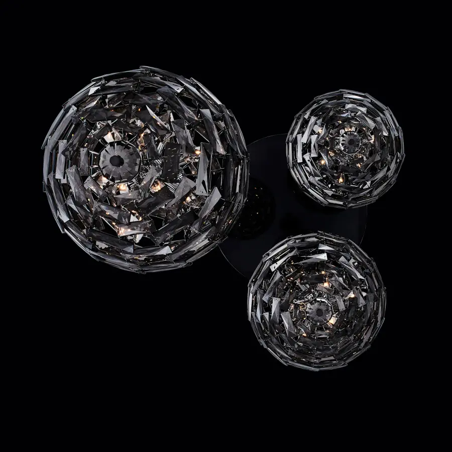 Alta 3 Orb Crystal Pendant Light - Image 2