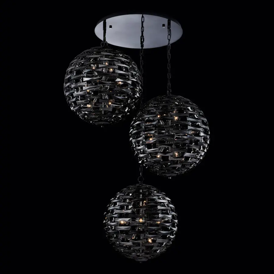 Alta 3 Orb Crystal Pendant - Image 1