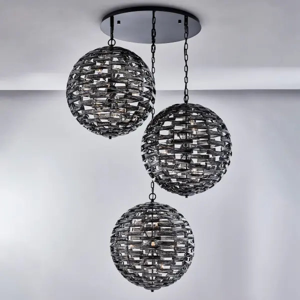Alta 3 Orb Crystal Pendant - Image 4