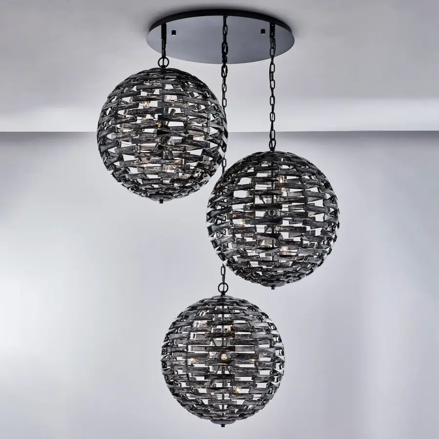 Alta 3 Orb Crystal Pendant - Image 4