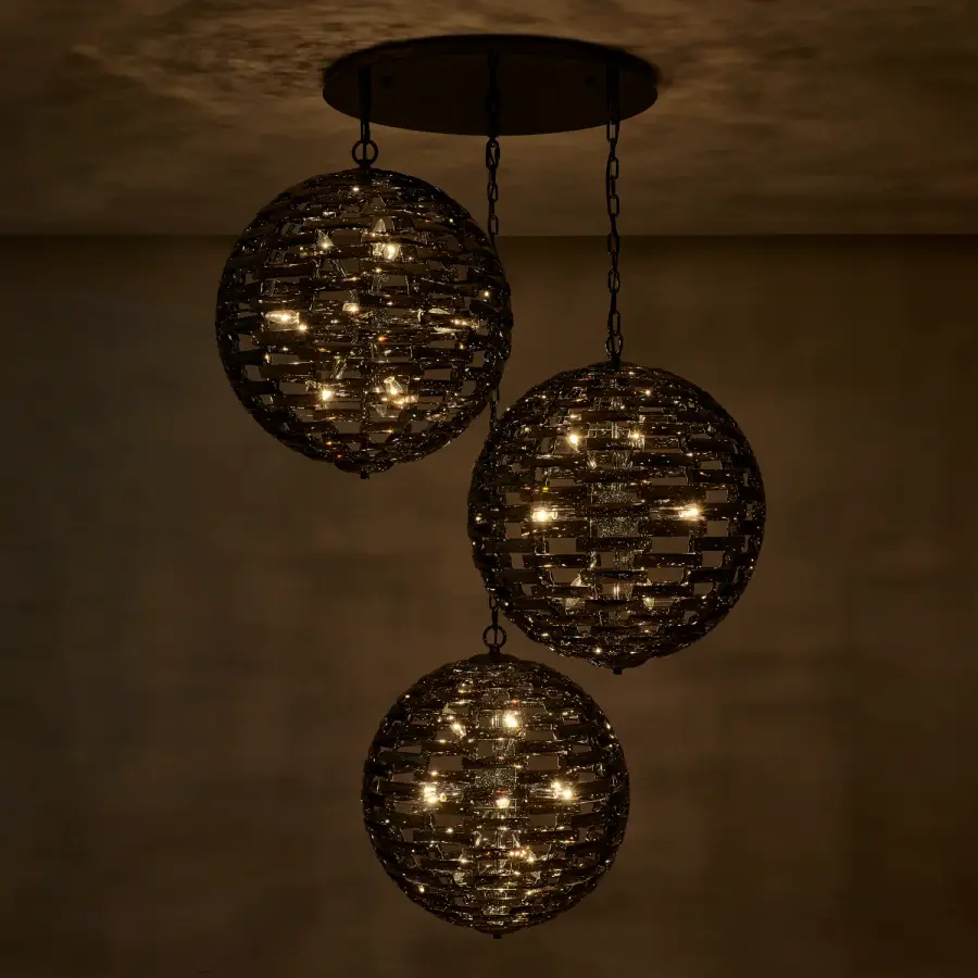 Alta 3 Orb Crystal Pendant - Image 5