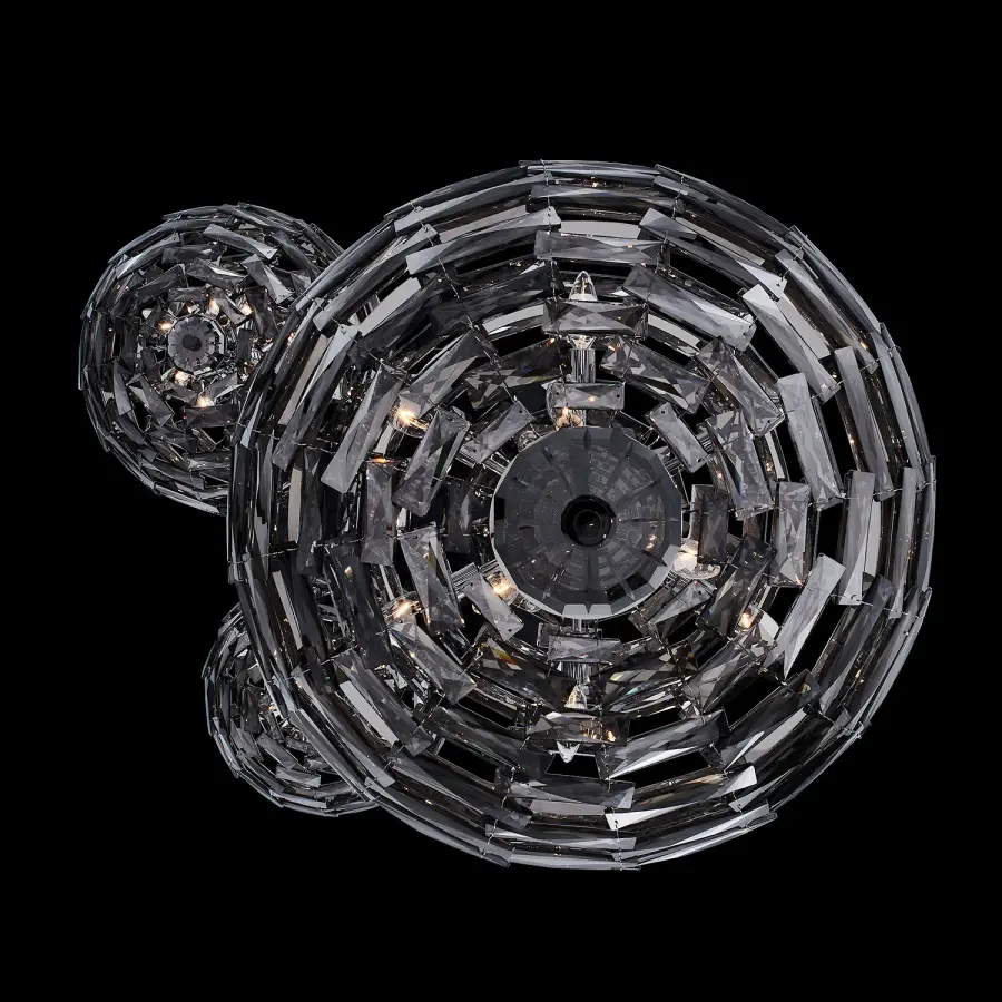 Alta 3 Orb Crystal Pendant Light - Image 4