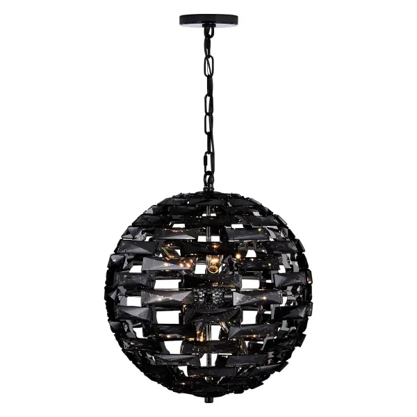 Alta 18" Crystal Orb Pendant in Black Nickel - Image 11