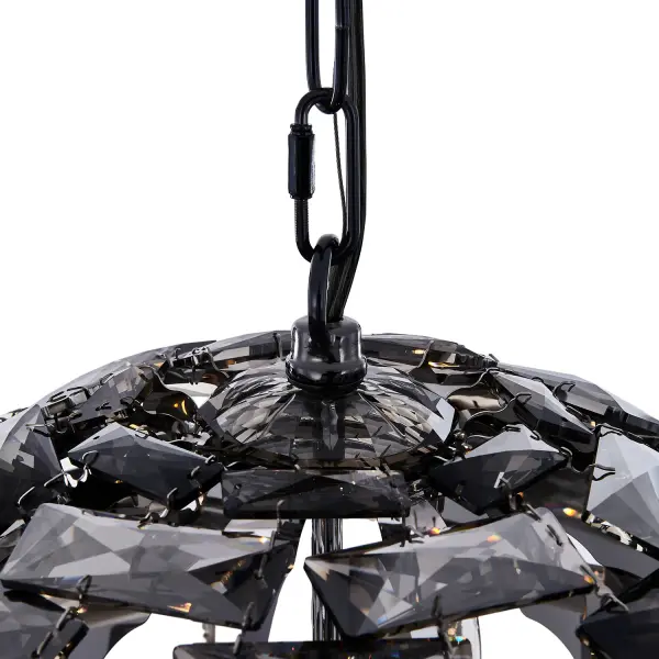 Alta 18" Crystal Orb Pendant in Black Nickel - Image 12