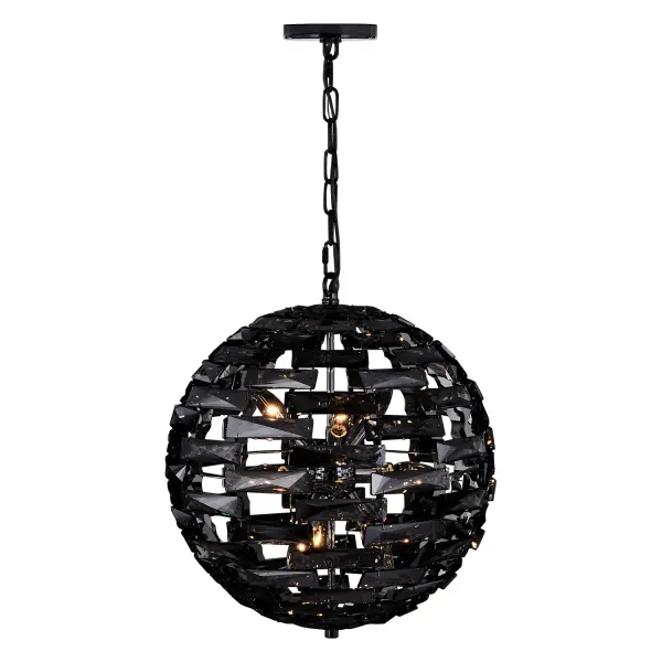 Alta 18" Crystal Orb Pendant in Black Nickel - Image 14