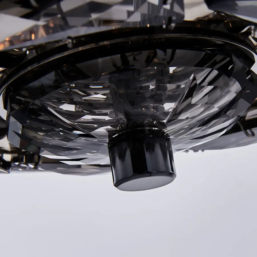 Alta 18" Crystal Orb Pendant in Black Nickel - Image 4