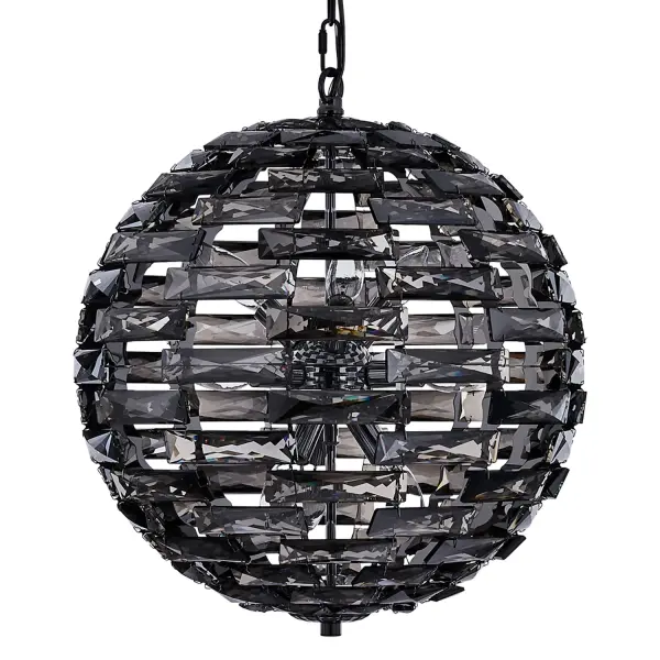 Alta 18" Crystal Orb Pendant in Black Nickel - Image 6