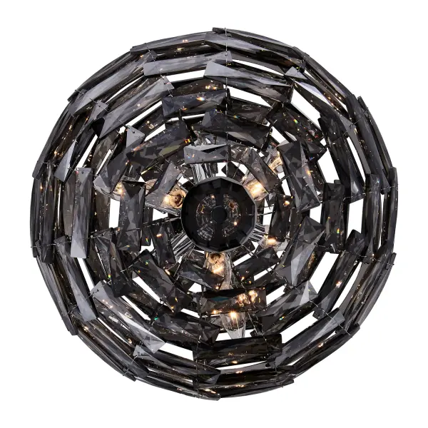 Alta 18" Crystal Orb Pendant in Black Nickel - Image 7