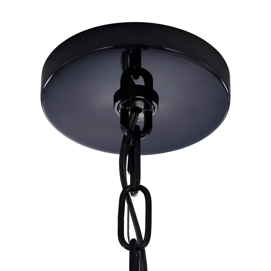 Alta 18" Crystal Orb Pendant in Black Nickel - Image 10