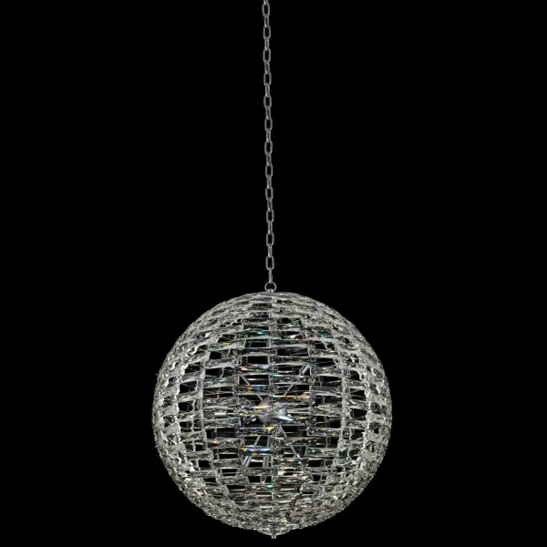 Alta 26" Crystal Orb Pendant in Polished Chrome - Image 1