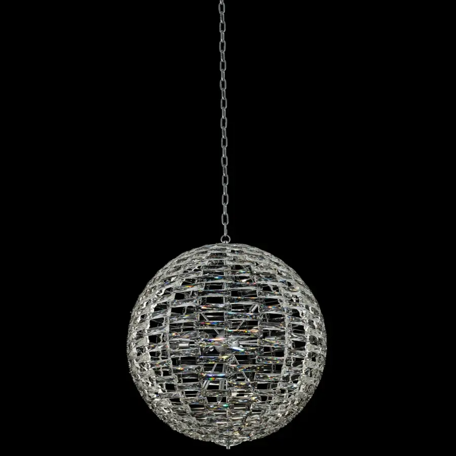 Alta 26" Crystal Orb Pendant in Polished Chrome - Image 1