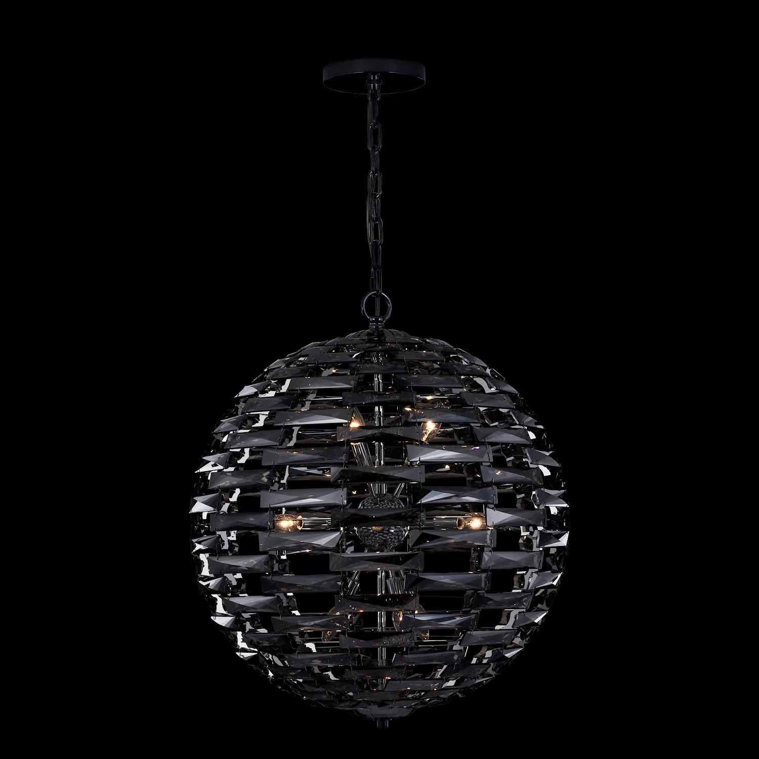 Alta 26" Orb Pendant in Black Nickel