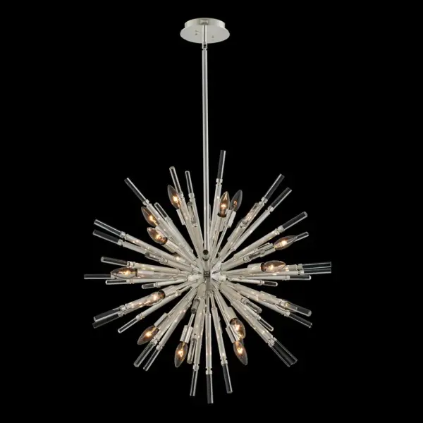Sprazzo 28" Sputnik Pendant in Polished Silver