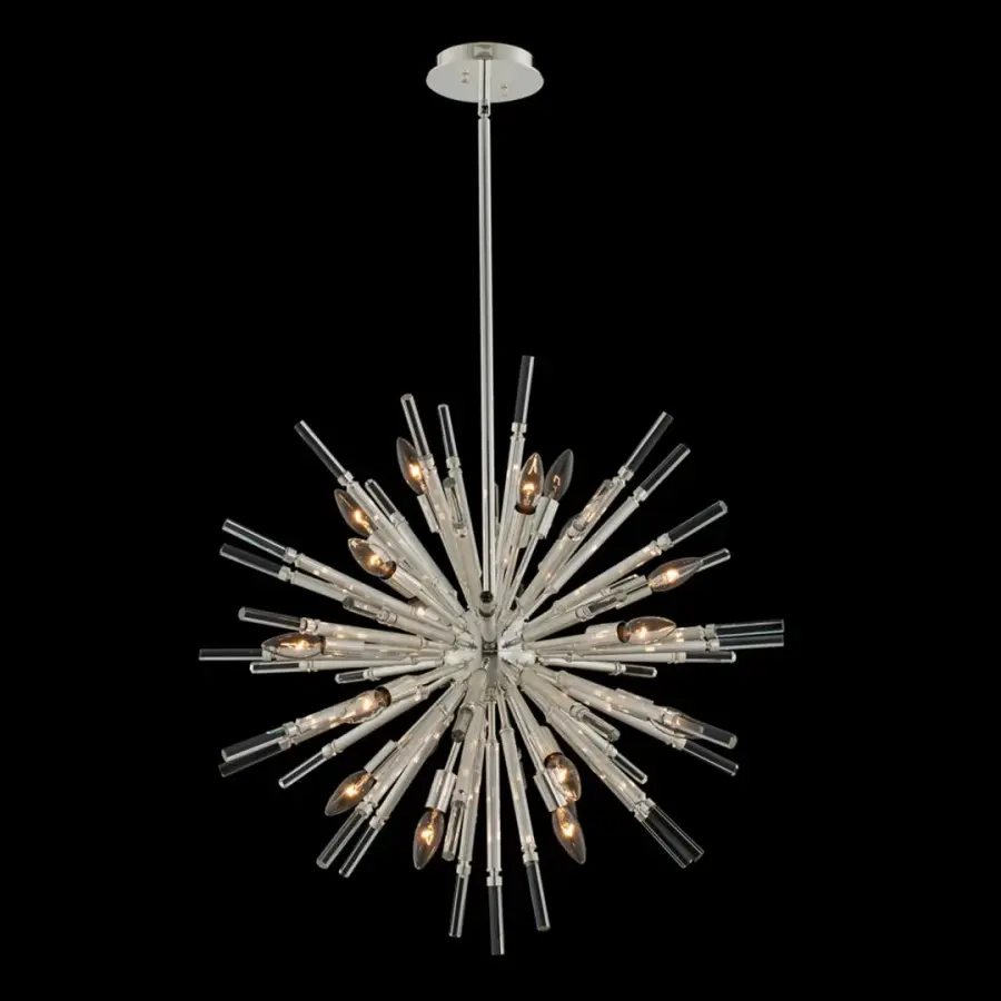 Sprazzo 28" Sputnik Pendant in Polished Silver