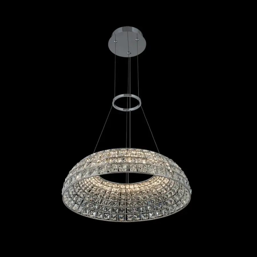 Nuvole 20" LED Pendant in Polished Chrome