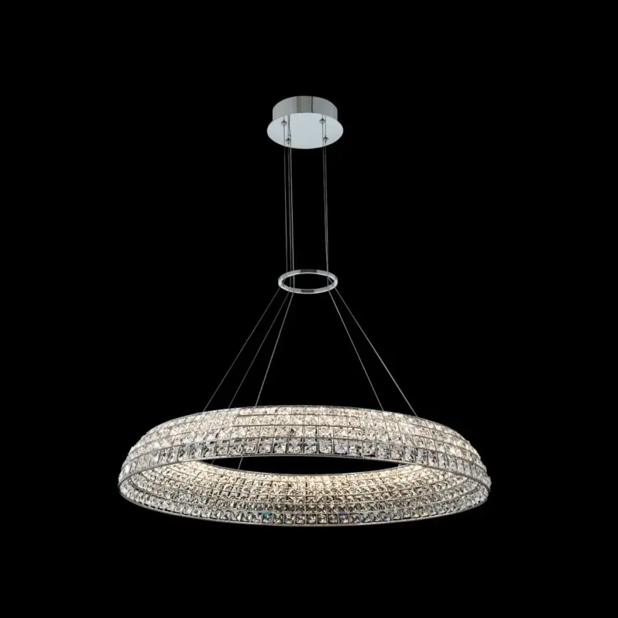 Nuvole 36" LED Pendant in Polished Chrome