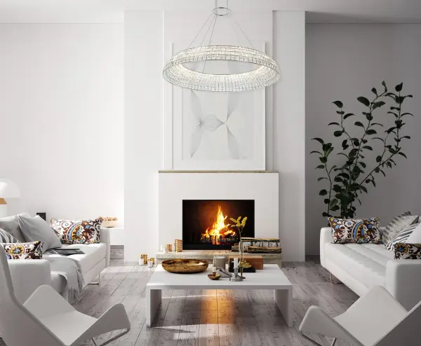 Nuvole 36" LED Pendant in Polished Chrome - Image 2