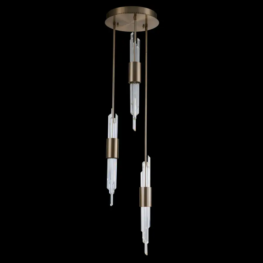 Lucca 3-Light Multi Drop Foyer Pendant