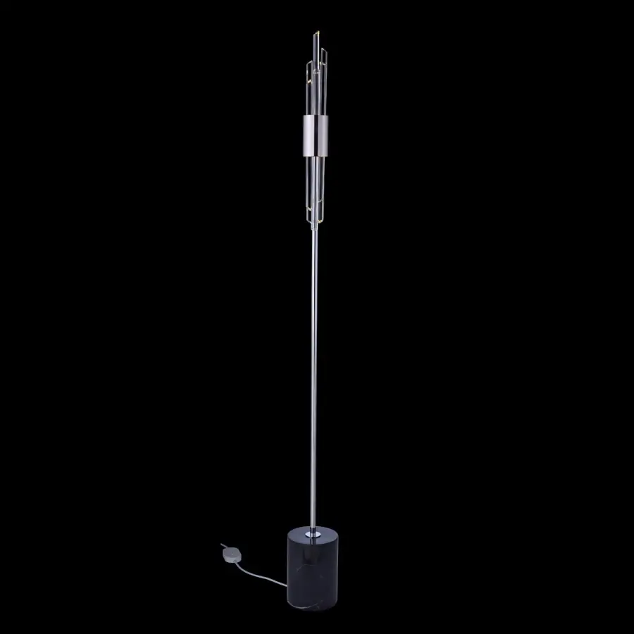 Lucca Single Stem Crystal Floor Lamp
