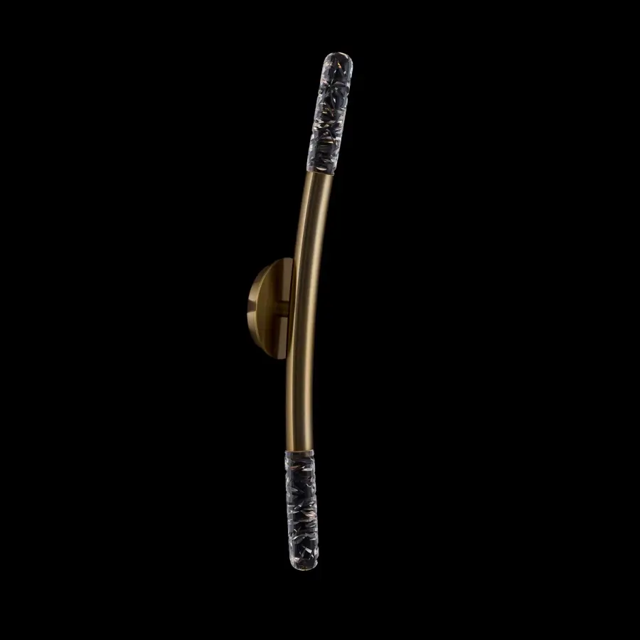 Laga 2-Light LED Wall Sconce in Winter Brass