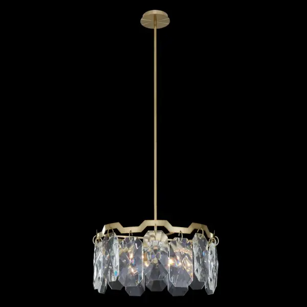 Piatta 22" LED Pendant in Champagne Gold