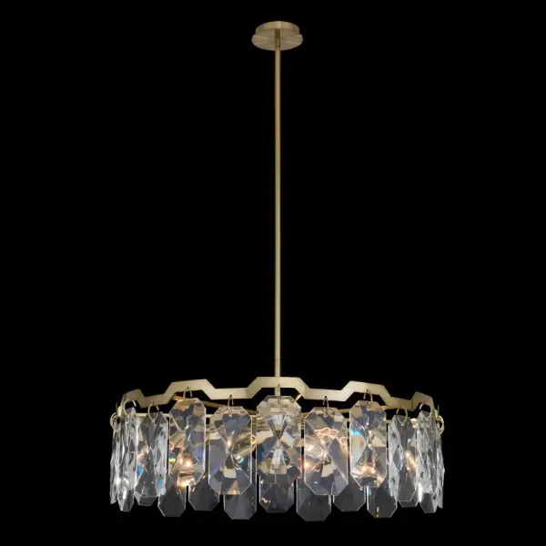 Piatta 34" Pendant in Champagne Gold