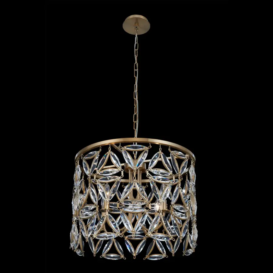 Triangulo 22" Pendant in True Brass