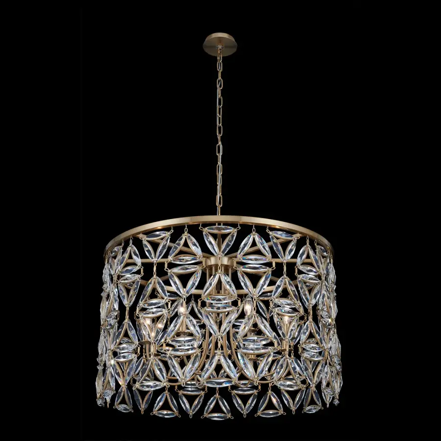 Triangulo 34" Pendant in True Brass