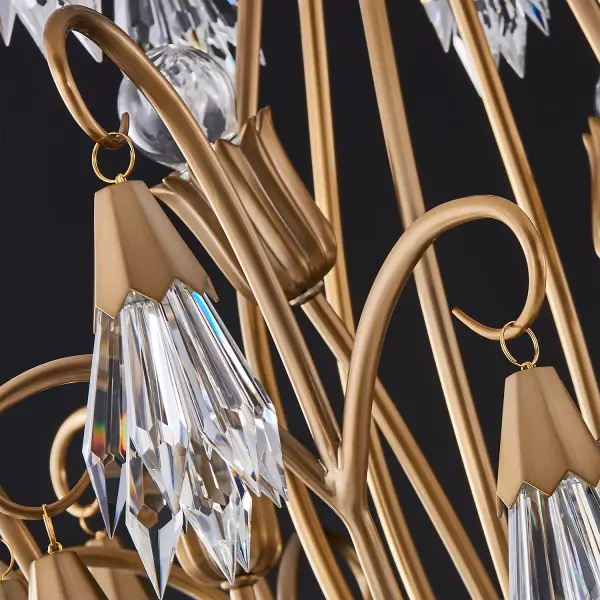 Tulipani 28" Chandelier in Winter Brass - Image 3