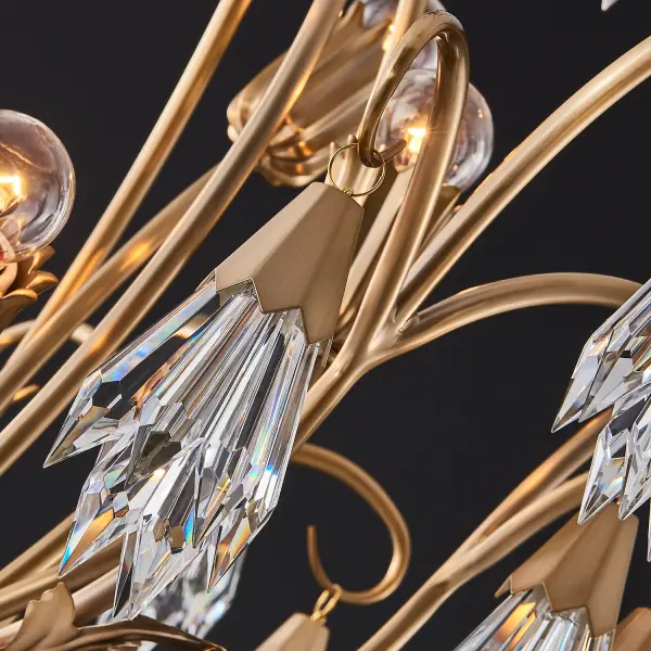 Tulipani 28" Chandelier in Winter Brass - Image 4