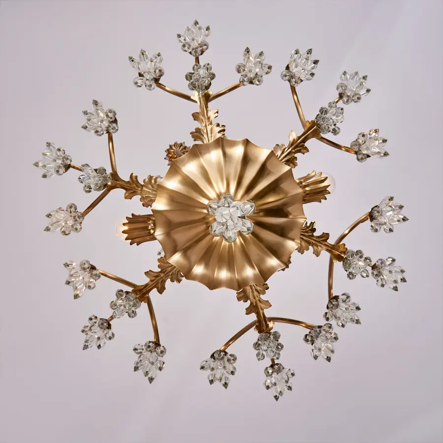Tulipani 28" Chandelier in Winter Brass - Image 5