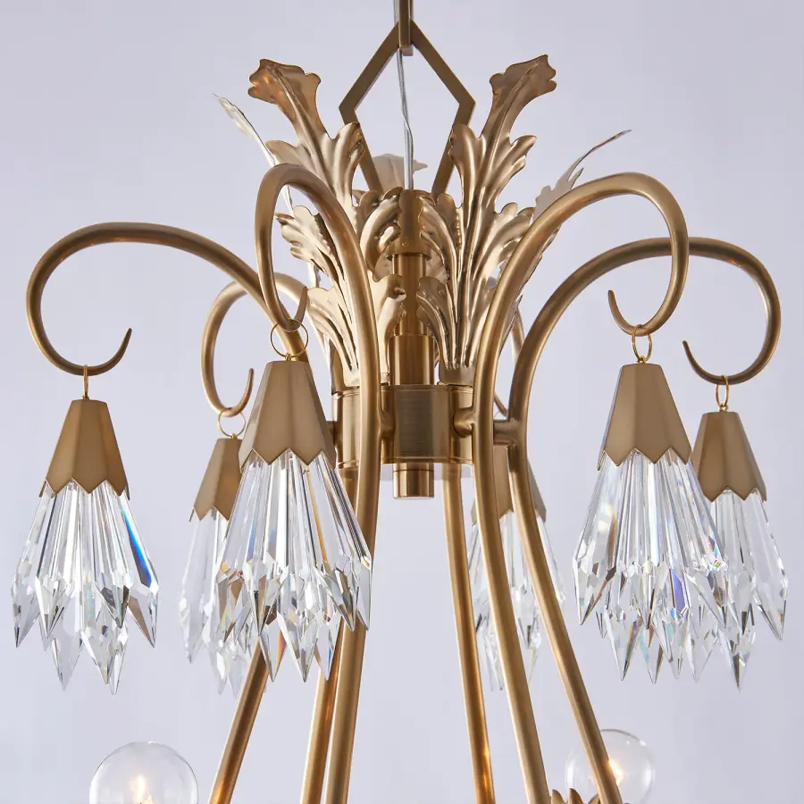 Tulipani 28" Chandelier in Winter Brass - Image 6