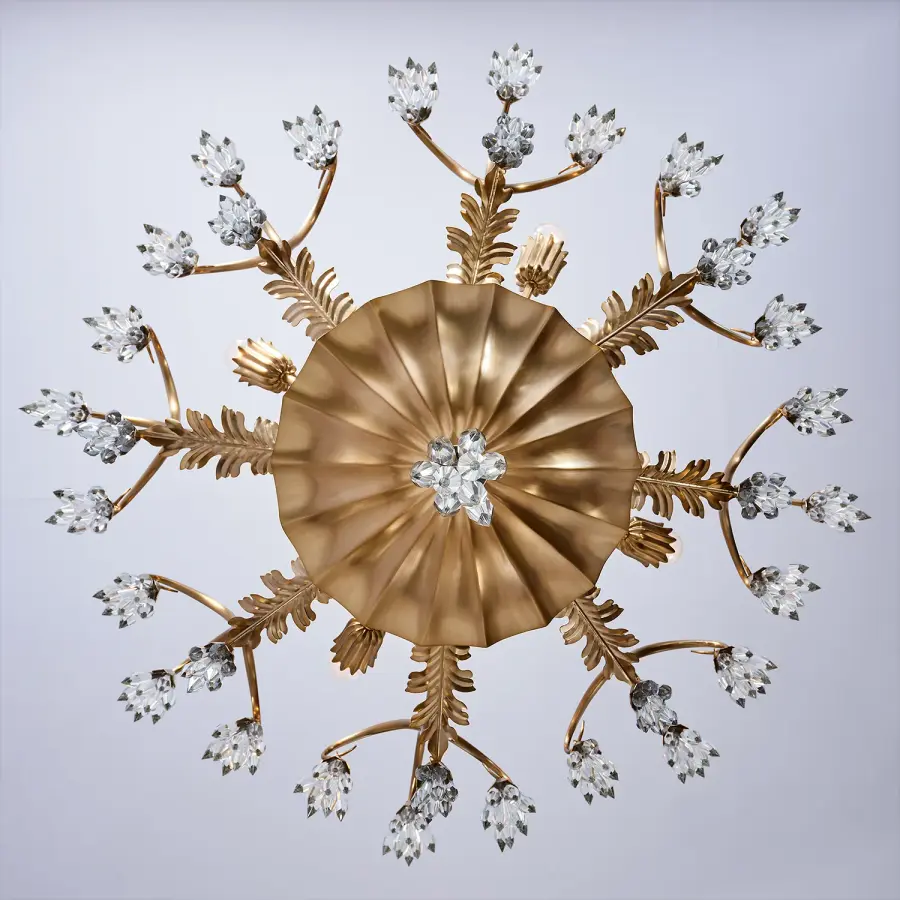 Tulipani 38" Chandelier in Winter Brass - Image 3