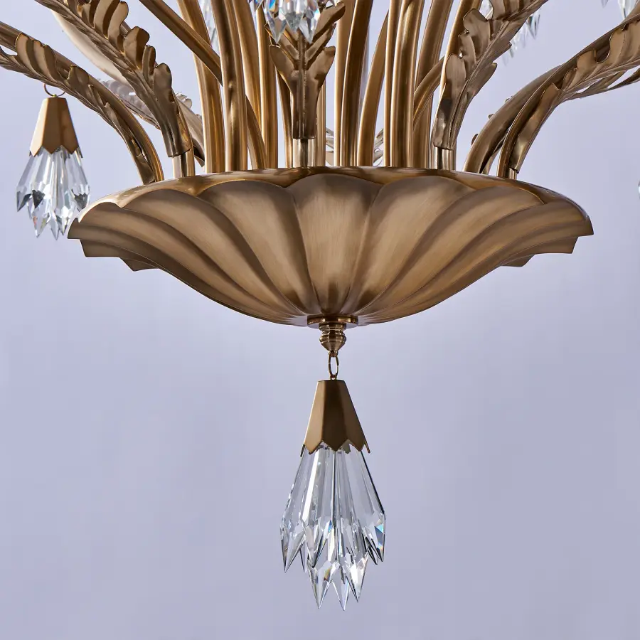 Tulipani 38" Chandelier in Winter Brass - Image 6