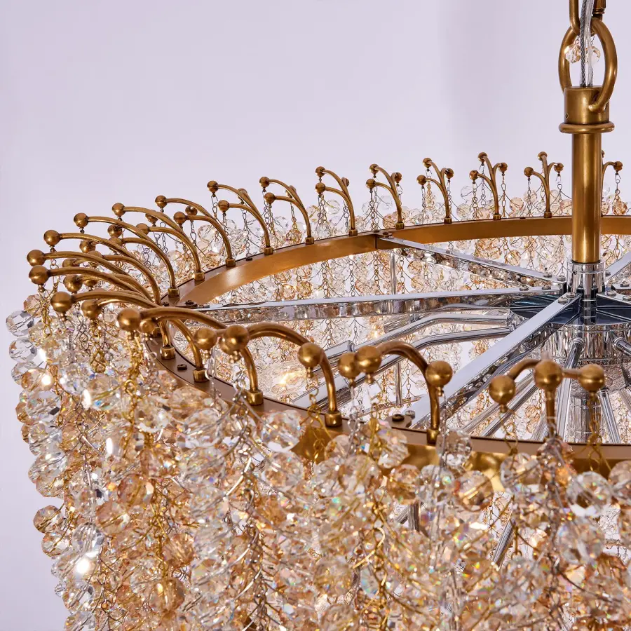 Fuji Foyer Light in True Brass - Image 5