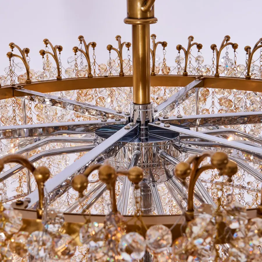 Fuji Foyer Light in True Brass - Image 6