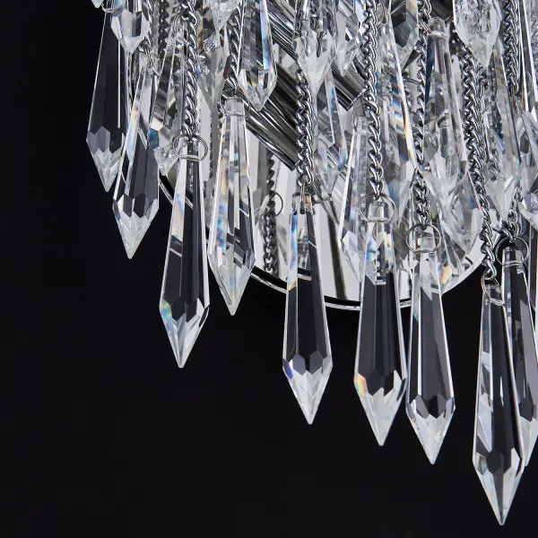 Glamorous Crystal Fringe Wall Sconce with Bohemian Flair - Image 5
