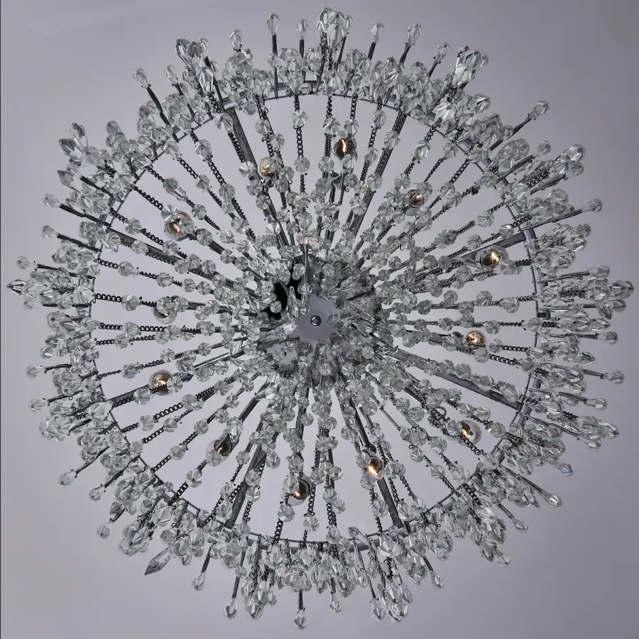 Stunning Bohemian Glam Crystal Chandelier with Dramatic Fringe Design - Image 2