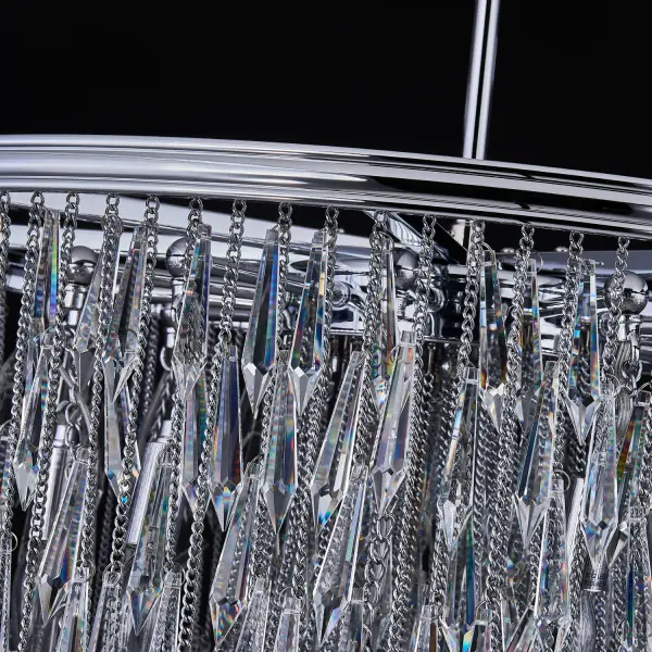 Stunning Bohemian Glam Crystal Chandelier with Dramatic Fringe Design - Image 4