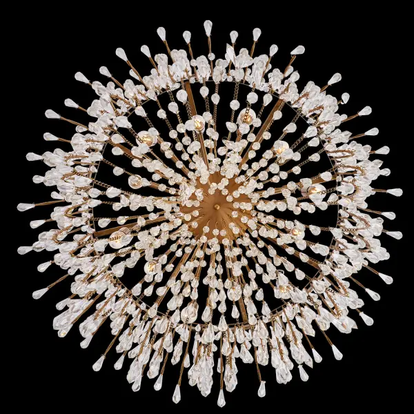 Frangia 29" Crystal Pendant in Brushed Champagne Gold - Image 2