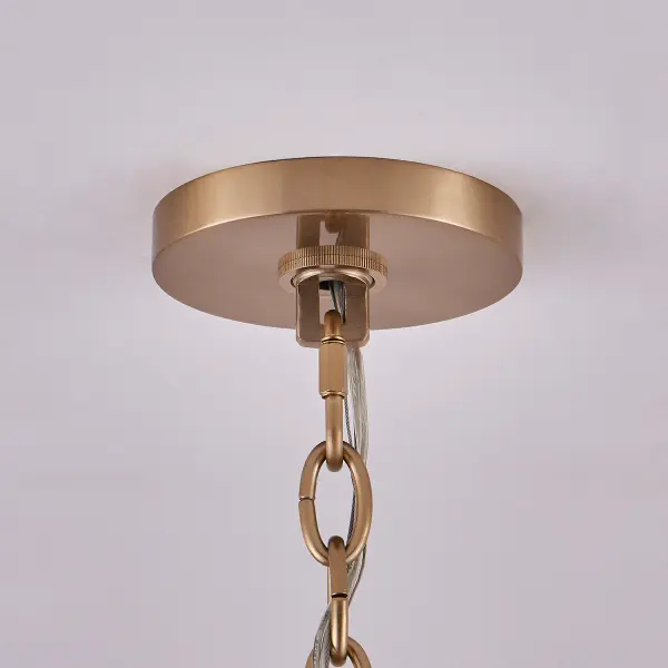 Frangia 29" Crystal Pendant in Brushed Champagne Gold - Image 5
