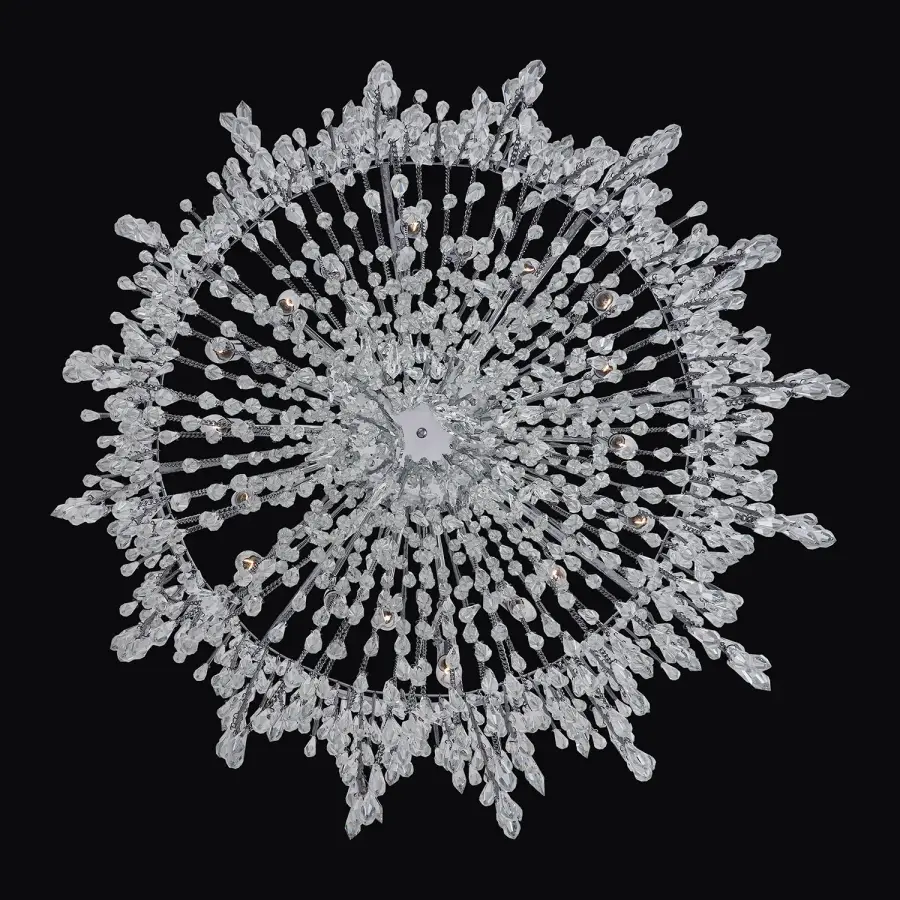 Stunning Boho Glam Crystal Chandelier with Dramatic Fringe Design - Image 3