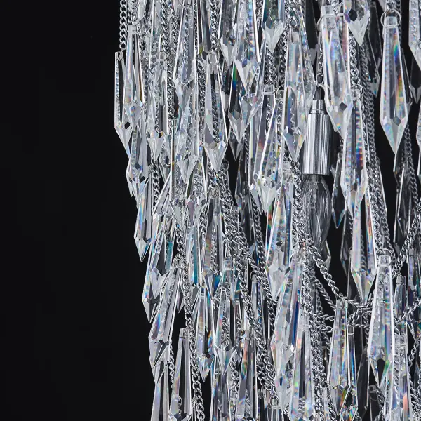 Stunning Boho Glam Crystal Chandelier with Dramatic Fringe Design - Image 5