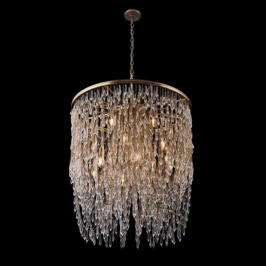 Frangia 34" Pendant in Brushed Champagne Gold - Image 1