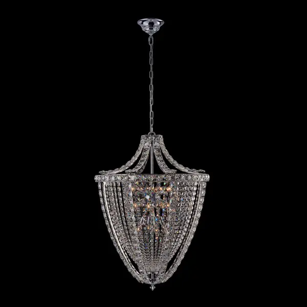 Scudo 27" Crystal Pendant in Polished Chrome - Image 1