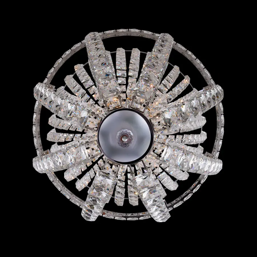 Scudo 27" Crystal Pendant in Polished Chrome - Image 5