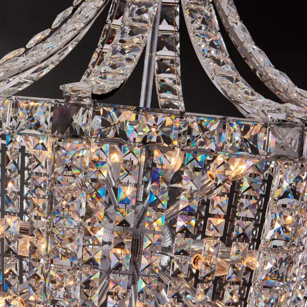 Scudo 39" Crystal Pendant in Polished Chrome - Image 2