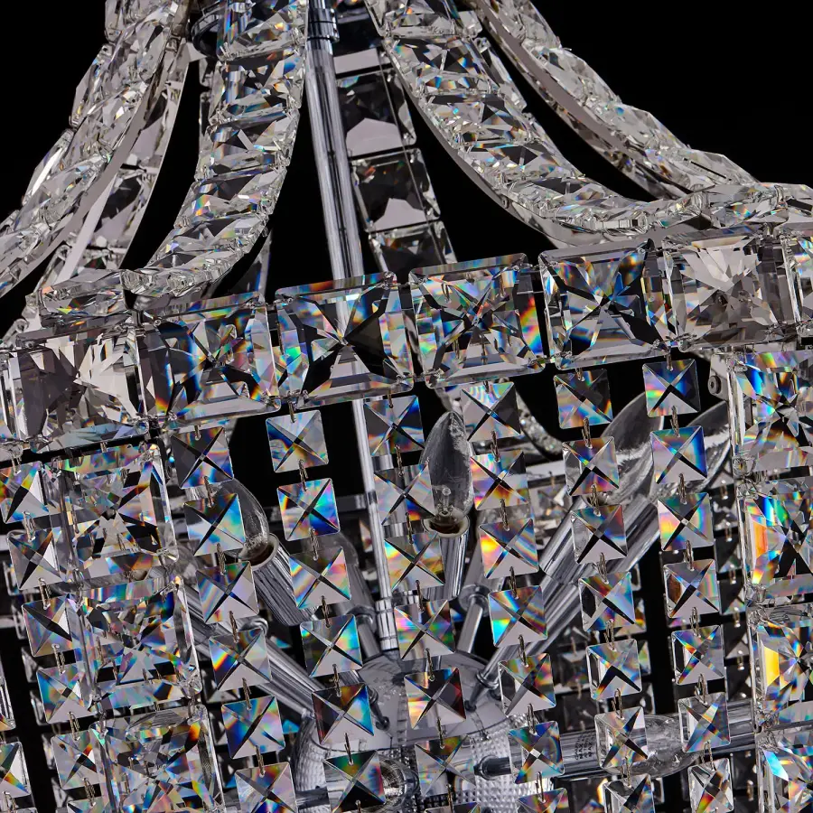 Scudo 39" Crystal Pendant in Polished Chrome - Image 3