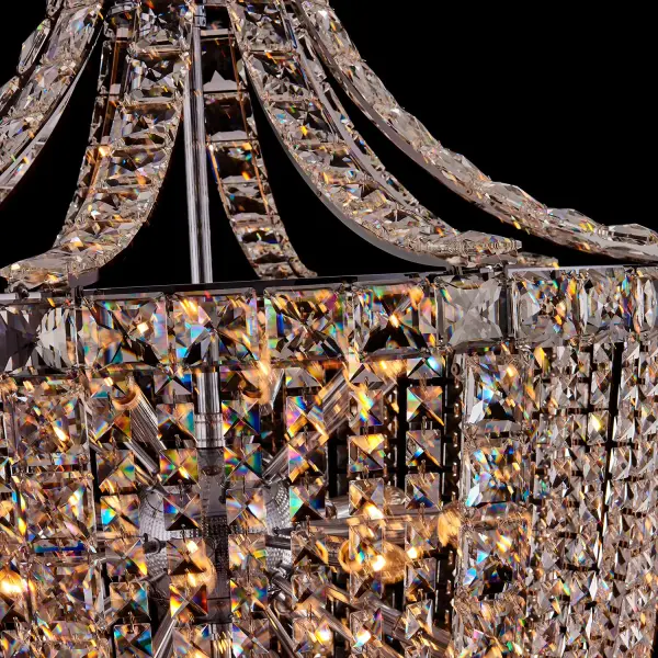Scudo 39" Crystal Pendant in Polished Chrome - Image 4