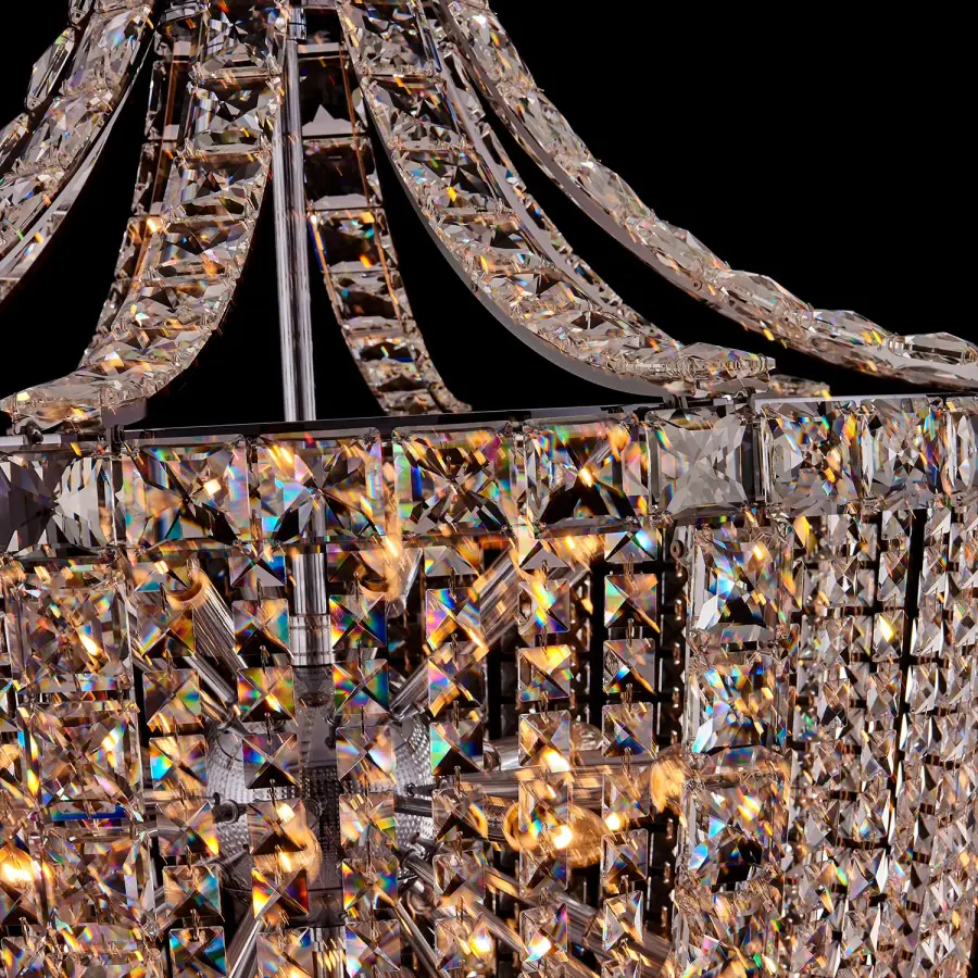 Scudo 39" Crystal Pendant in Polished Chrome - Image 4